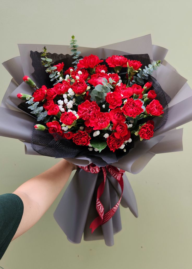 Bó hoa cẩm chướng đỏ